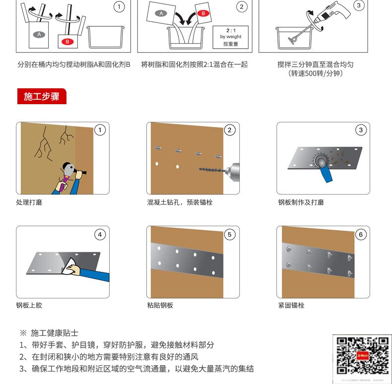 包钢丰县粘钢加固施工过程